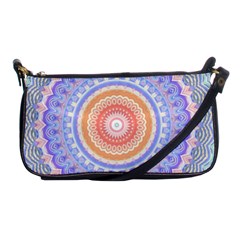 Pretty Pastel Boho Hippie Mandala Shoulder Clutch Bag by CrypticFragmentsDesign