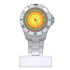 Neon Calliope Kaleidoscope Mandala Plastic Nurses Watch