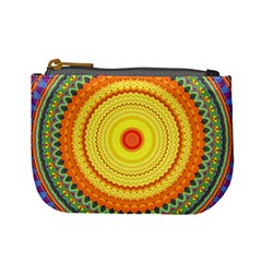 Neon Calliope Kaleidoscope Mandala Mini Coin Purse