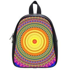 Neon Calliope Kaleidoscope Mandala School Bag (Small)