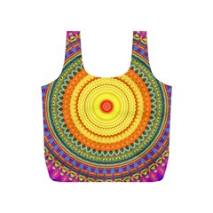 Neon Calliope Kaleidoscope Mandala Full Print Recycle Bag (S)