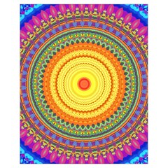 Neon Calliope Kaleidoscope Mandala Drawstring Bag (Small)