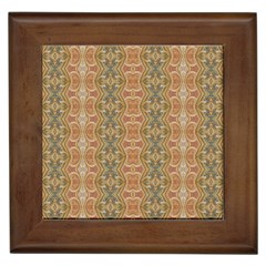 Vintage Ornate Geometric Pattern Framed Tile