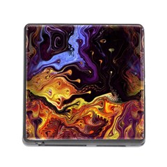 Nebula Starry Night Skies Abstract Art Memory Card Reader (square 5 Slot) by CrypticFragmentsDesign