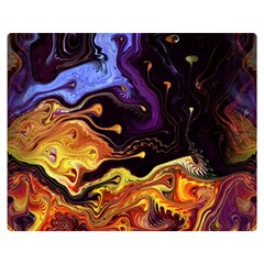 Nebula Starry Night Skies Abstract Art Double Sided Flano Blanket (medium)  by CrypticFragmentsDesign