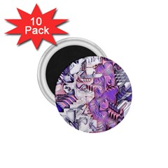 Blooming Lilacs Spring Garden Abstract 1 75  Magnets (10 Pack)  by CrypticFragmentsDesign