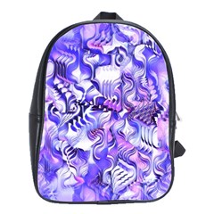 Weeping Wisteria Fantasy Gardens Pastel Abstract School Bag (large) by CrypticFragmentsDesign