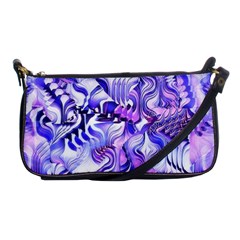 Weeping Wisteria Fantasy Gardens Pastel Abstract Shoulder Clutch Bag by CrypticFragmentsDesign