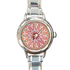 Pink Beauty 1 Round Italian Charm Watch by LW41021