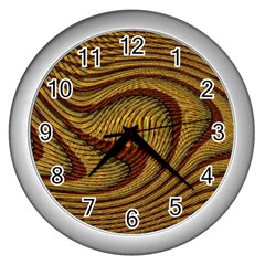 Golden Sands Wall Clock (silver) by LW41021