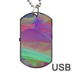 Color Winds Dog Tag Usb Flash (two Sides) by LW41021