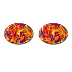 Sun & Water Cufflinks (Oval)