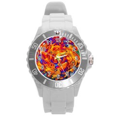 Sun & Water Round Plastic Sport Watch (L)