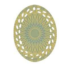 Shine On Oval Filigree Ornament (two Sides) by LW41021