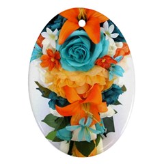 Spring Flowers Ornament (oval) by LW41021