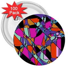 Abstract  3  Buttons (100 Pack)  by LW41021