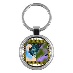 Jungle Lion Key Chain (round) by LW41021