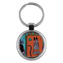 Cats Key Chain (round) by LW41021