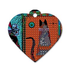 Cats Dog Tag Heart (two Sides) by LW41021
