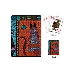 Cats Playing Cards Single Design (mini) by LW41021