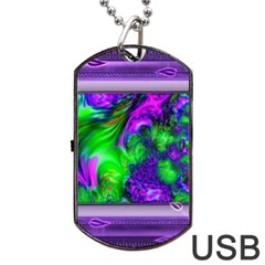 Feathery Winds Dog Tag Usb Flash (one Side) by LW41021