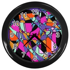 Abstract Wall Clock (black) by LW41021