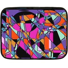 Abstract Double Sided Fleece Blanket (mini)  by LW41021