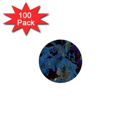 Undersea 1  Mini Buttons (100 Pack)  by PollyParadise