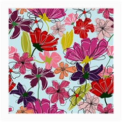 Flower Pattern Medium Glasses Cloth (2 Sides) by Galinka