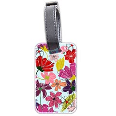 Flower Pattern Luggage Tag (two Sides) by Galinka