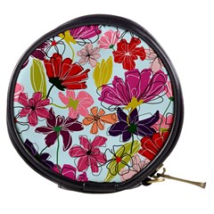 Flower Pattern Mini Makeup Bag by Galinka