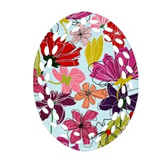 Flower Pattern Ornament (oval Filigree) by Galinka