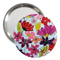 Flower Pattern 3  Handbag Mirrors by Galinka