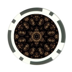 Bronze Age Mandala Poker Chip Card Guard by MRNStudios