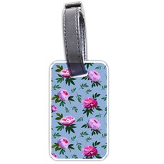 Delicate Peonies Luggage Tag (one Side) by SychEva