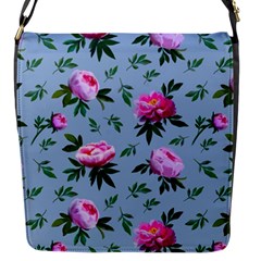 Delicate Peonies Flap Closure Messenger Bag (s) by SychEva