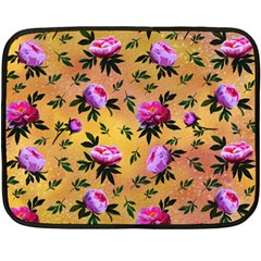 Delicate Peonies Double Sided Fleece Blanket (mini)  by SychEva