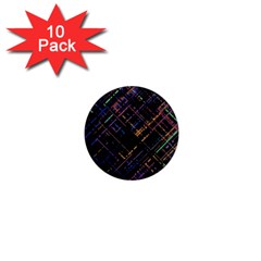 Criss-cross Pattern (multi-colored) 1  Mini Magnet (10 Pack)  by LyleHatchDesign