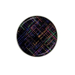 Criss-cross Pattern (multi-colored) Hat Clip Ball Marker by LyleHatchDesign