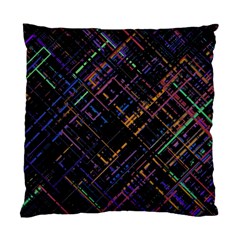 Criss-cross Pattern (multi-colored) Standard Cushion Case (one Side) by LyleHatchDesign