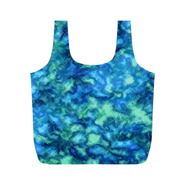 Deep Blues Full Print Recycle Bag (M)