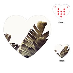 Vintage Banana Leaves Playing Cards Single Design (heart) by goljakoff