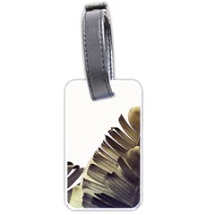 Vintage Banana Leaves Luggage Tag (one Side) by goljakoff