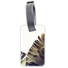 Vintage Banana Leaves Luggage Tag (two Sides) by goljakoff