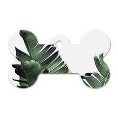 Banana Leaves Dog Tag Bone (one Side) by goljakoff