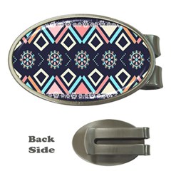 Gypsy-pattern Money Clips (oval)  by PollyParadise