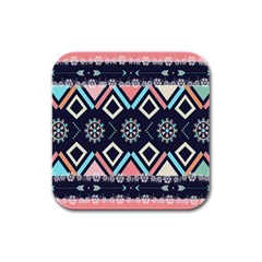 Gypsy-pattern Rubber Square Coaster (4 Pack)  by PollyParadise