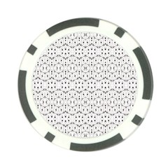 Modern Geometric Black And White Print Pattern Poker Chip Card Guard by dflcprintsclothing