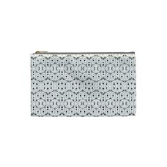 Modern Geometric Black And White Print Pattern Cosmetic Bag (small) by dflcprintsclothing