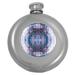 Marbled Pebbles Round Hip Flask (5 Oz)